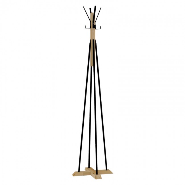 Καλόγερος "MYRA" σε φυσικό-μαύρο χρώμα Φ40x160