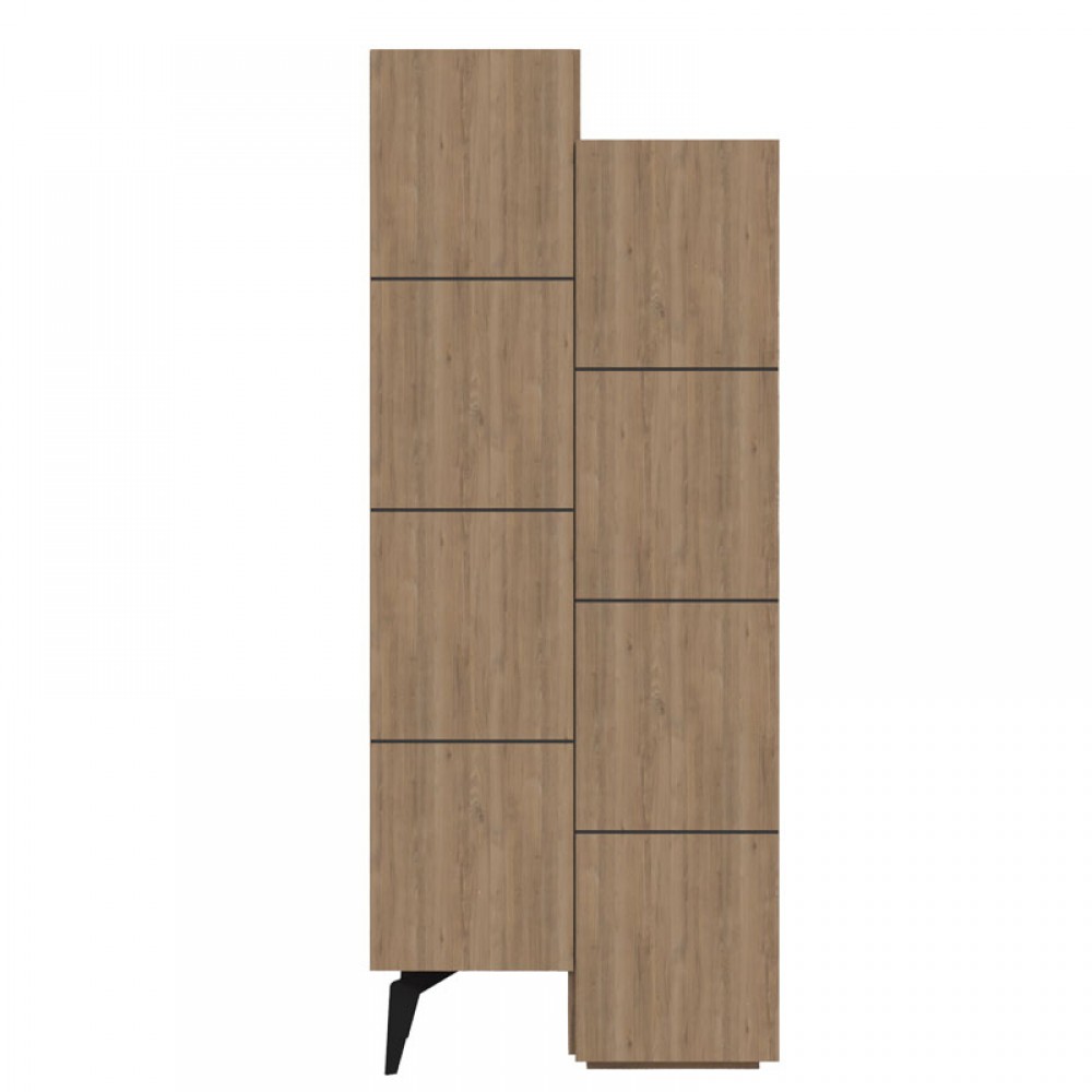 Ντουλάπι-στήλη "ROMANE" σε χρώμα φυσικό 62.2x37.4x155.4