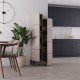 Ντουλάπι-στήλη "ROMANE" σε χρώμα μόκα 62.2x37.4x155.4