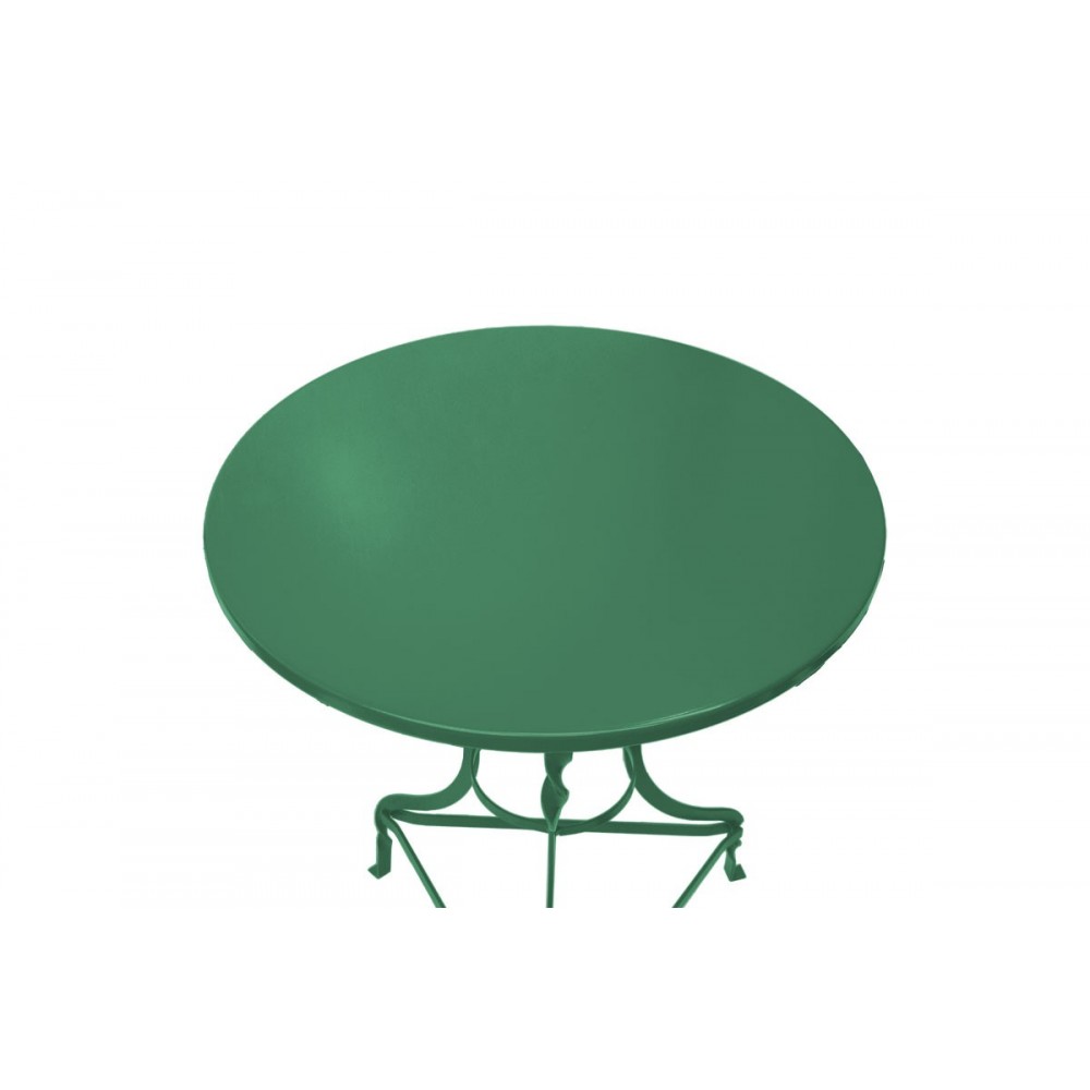 Τραπέζι "NOAH" από μέταλλο σε πράσινο χρώμα Φ58x72