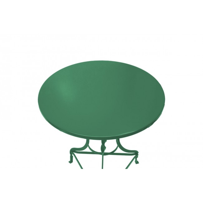 Τραπέζι "NOAH" από μέταλλο σε πράσινο χρώμα Φ58x72