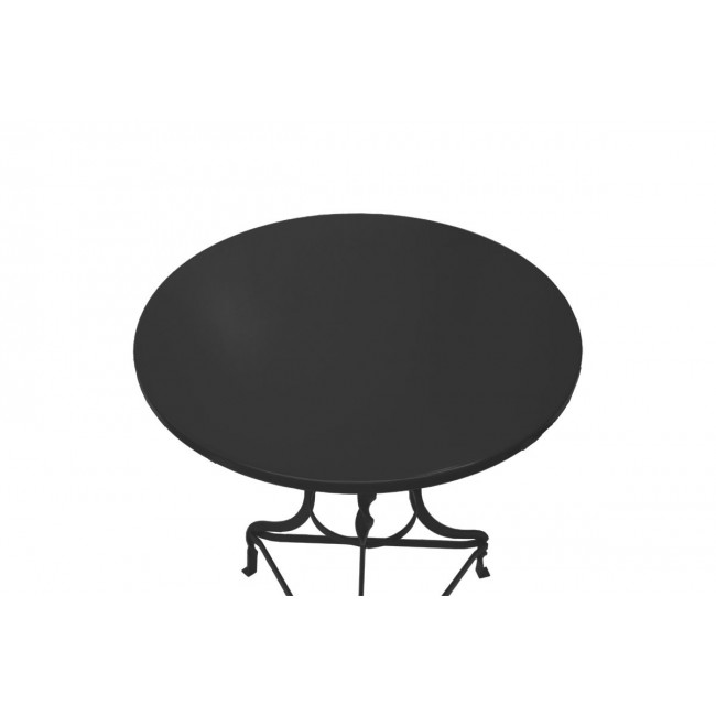 Τραπέζι "NOAH" από μέταλλο σε μαύρο χρώμα Φ58x72