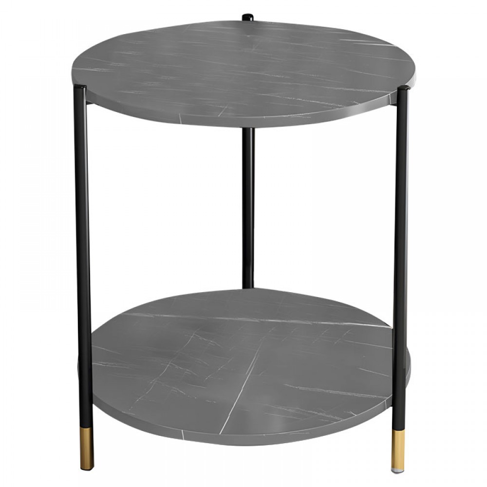 Τραπέζι βοηθητικό "RHYTHM" σε χρώμα γκρι μαρμάρου Φ48x60