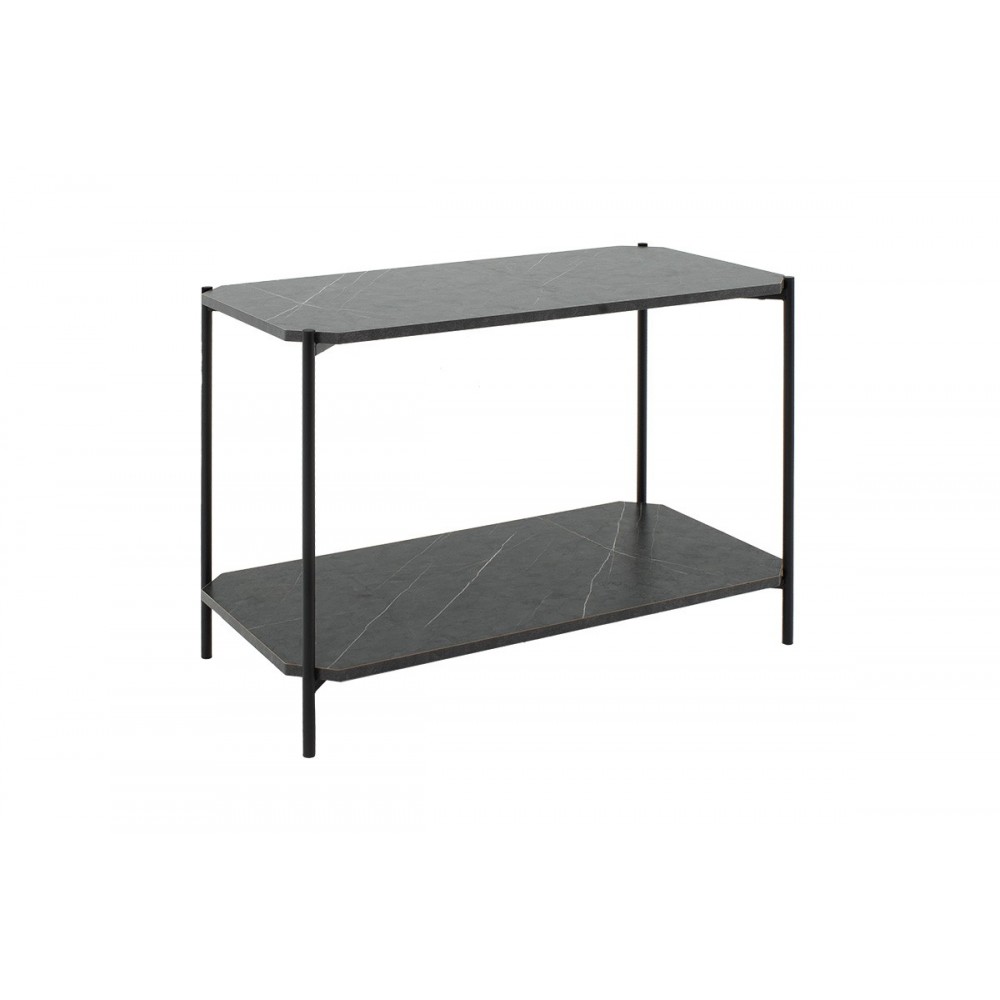 Τραπέζι βοηθητικό "MARA" σε χρώμα ανθρακί μαρμάρου 80x40x55cm