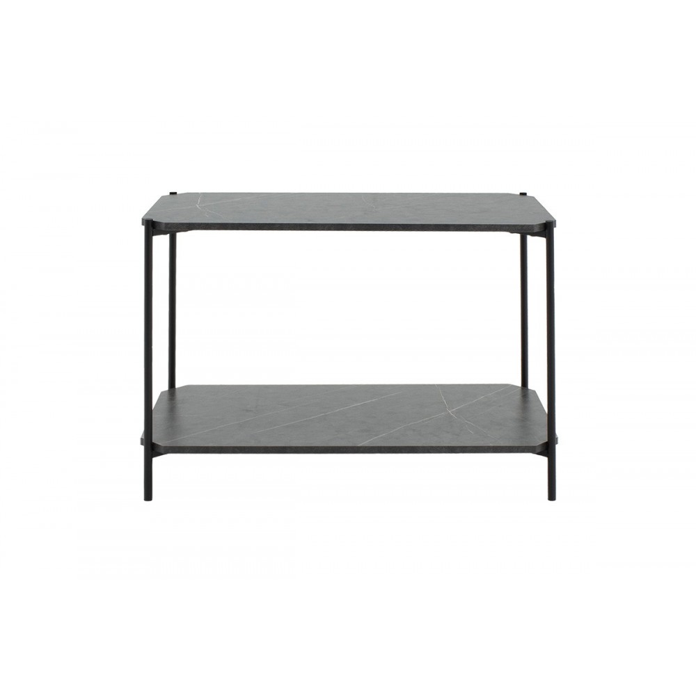 Τραπέζι βοηθητικό "MARA" σε χρώμα ανθρακί μαρμάρου 80x40x55cm