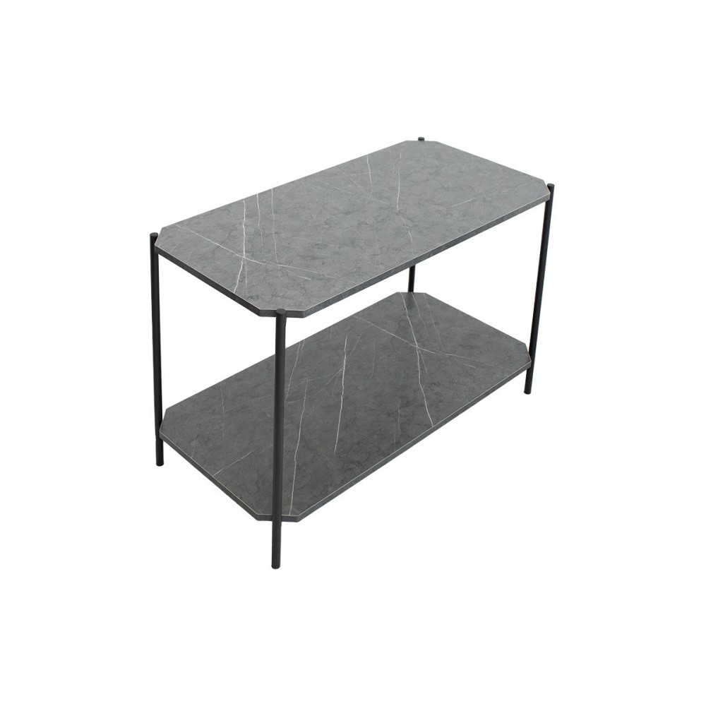 Τραπέζι βοηθητικό "MARA" σε χρώμα ανθρακί μαρμάρου 80x40x55cm