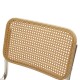 Καρέκλα "LUSY" από rattan/ύφασμα σε χρώμα μπεζ 50x55x82