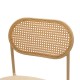 Καρέκλα "JAMES" από rattan/ύφασμα σε χρώμα μπεζ 46.5x50x79.5