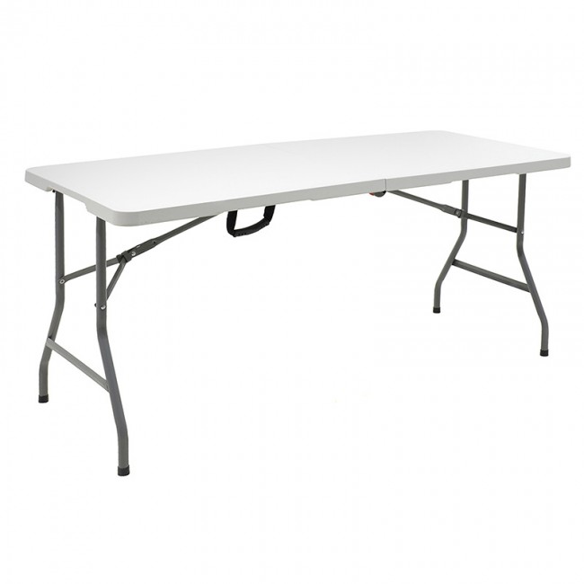 Τραπέζι-βαλίτσα "RODEO" catering πτυσσόμενο χρώμα λευκό 240x76x74