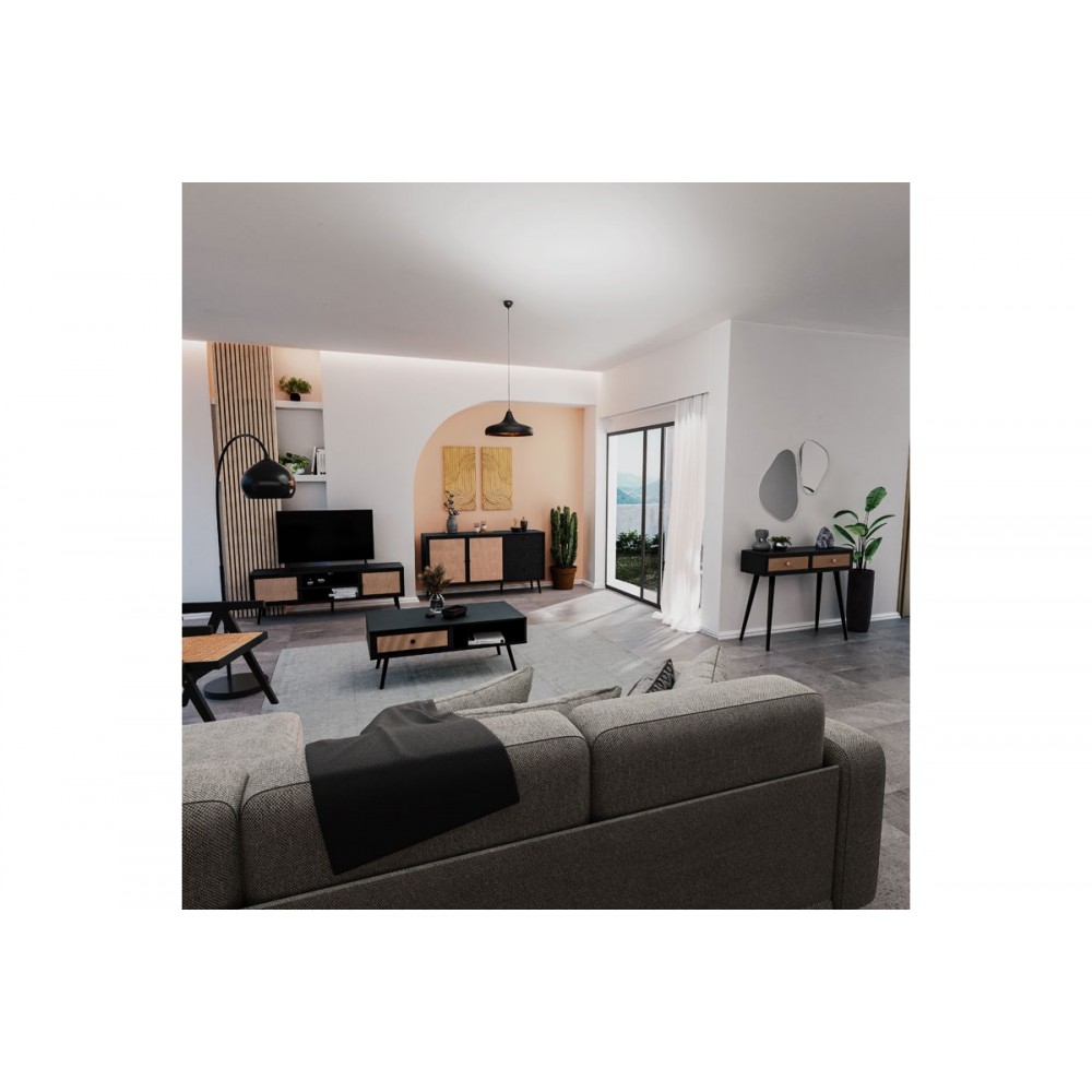 Μπουφές "OSLO" σε χρώμα μαύρο 150x39x79