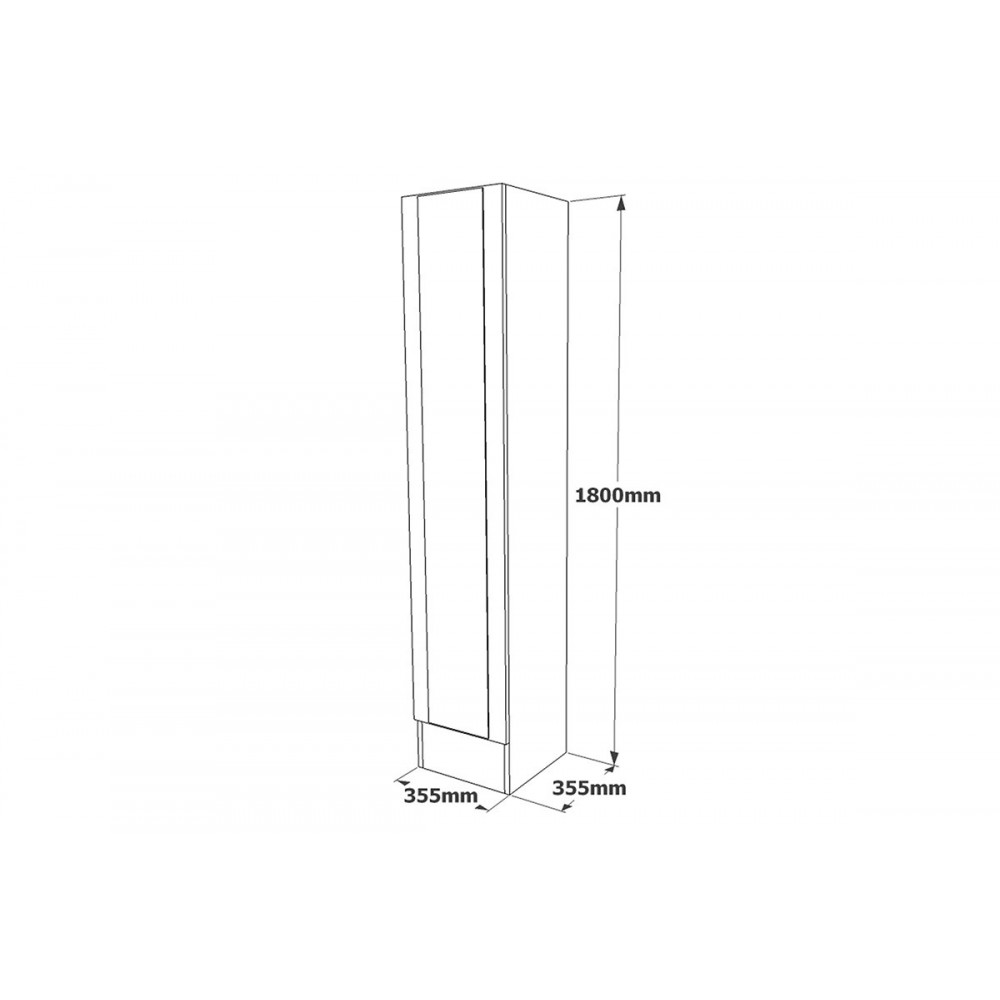 Ντουλάπι-στήλη σε sonoma χρώμα 35.5x31.5x180