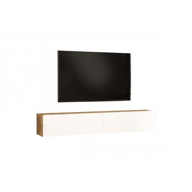 Έπιπλο τηλεόρασης "DELLO" σε λευκό/sonoma χρώμα 180x31.6x29.6