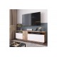 Έπιπλο τηλεόρασης ''ELANA" σε sonoma/λευκό χρώμα 150x29.5x46.3