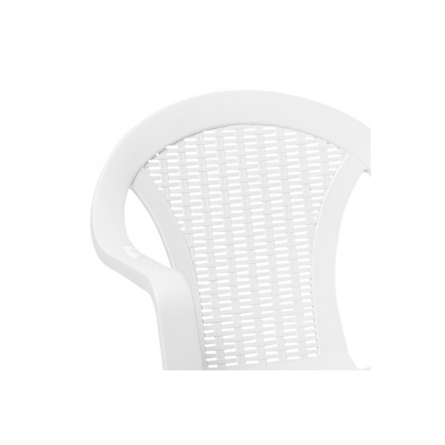 Πολυθρόνα εξωτερικού χώρου "HEADWAY" από PP σε λευκό χρώμα 56x42x78