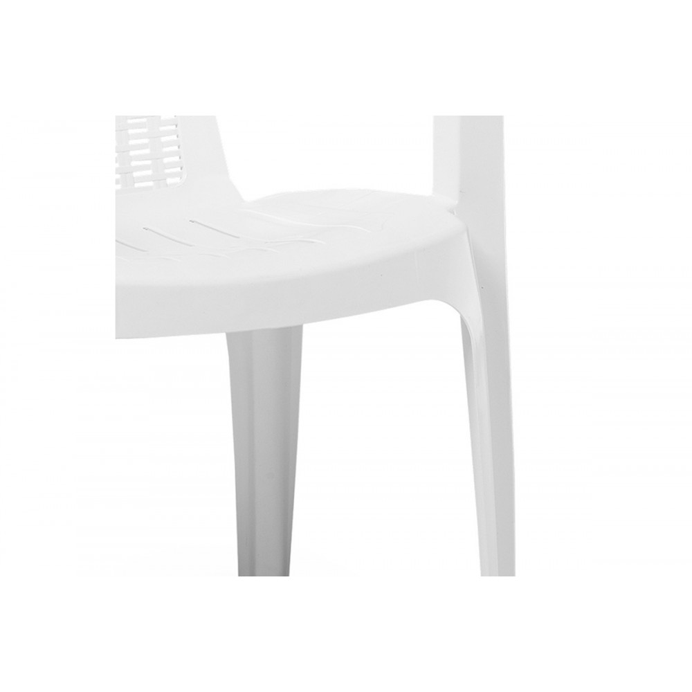 Πολυθρόνα εξωτερικού χώρου "HEADWAY" από PP σε λευκό χρώμα 56x42x78