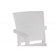 Πολυθρόνα εξωτερικού χώρου "HALCYON" από PP σε λευκό χρώμα 57,5x59,5x86