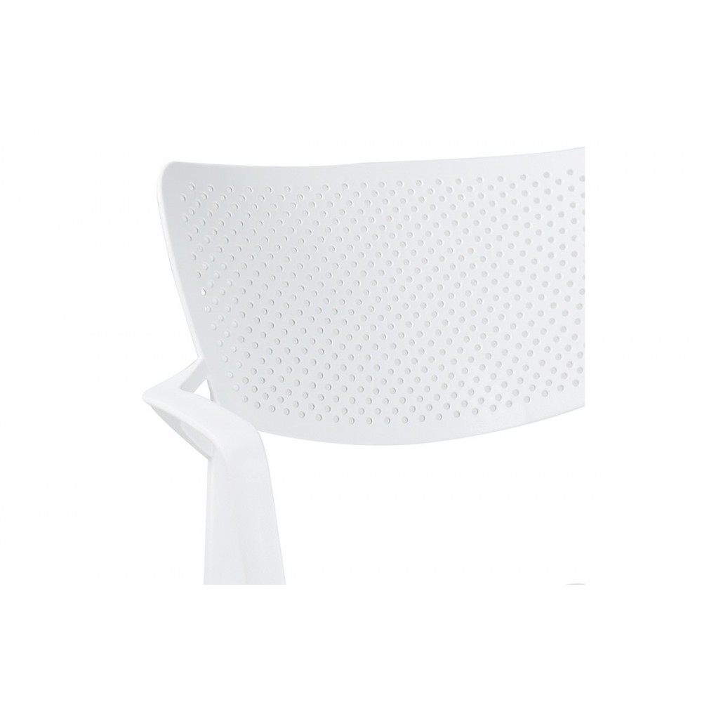 Πολυθρόνα εξωτερικού χώρου "FRONTLINE" από PP σε λευκό χρώμα 56x50x83