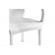 Πολυθρόνα εξωτερικού χώρου "FESTIVE" από PP σε λευκό χρώμα 60x60x82