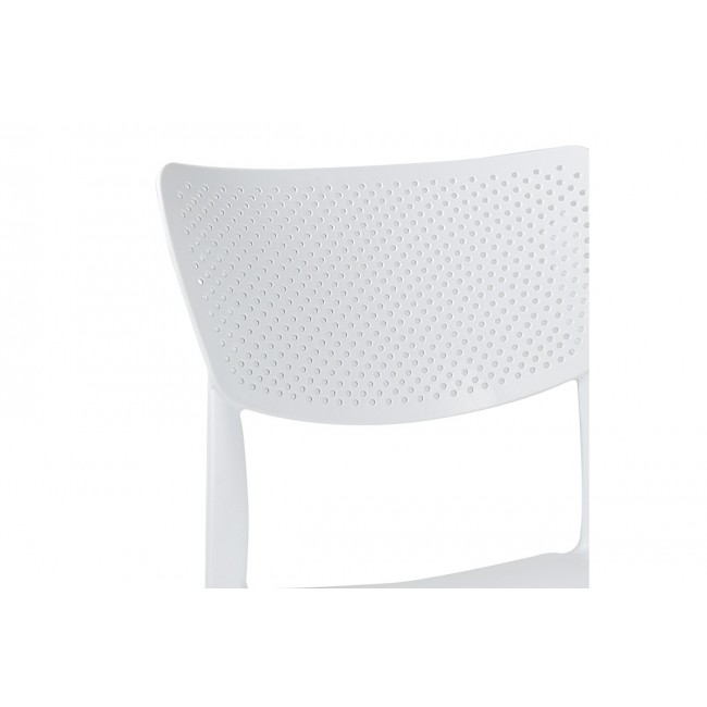 Καρέκλα εξωτερικού χώρου "IGNITE" από PP σε λευκό χρώμα 44x53x84
