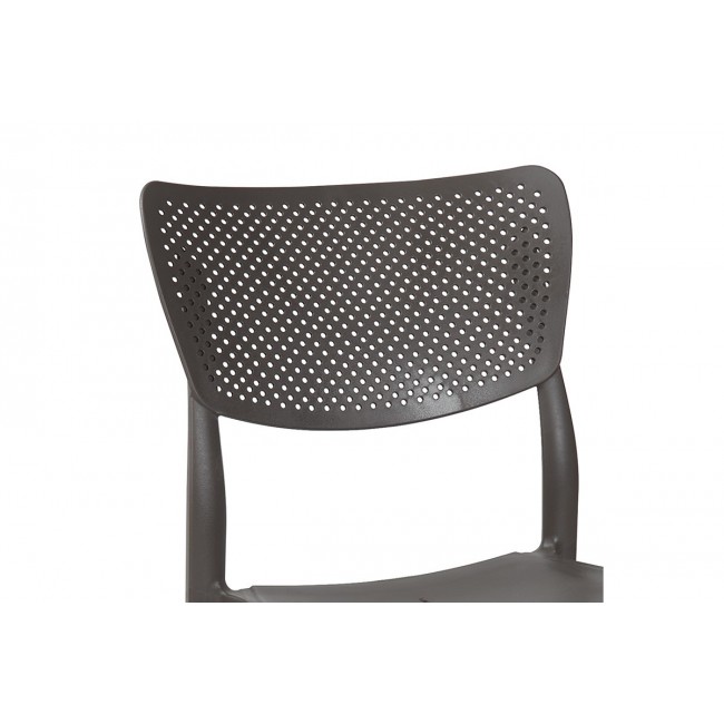 Καρέκλα εξωτερικού χώρου "IGNITE" από PP σε ανθρακί χρώμα 44x53x84