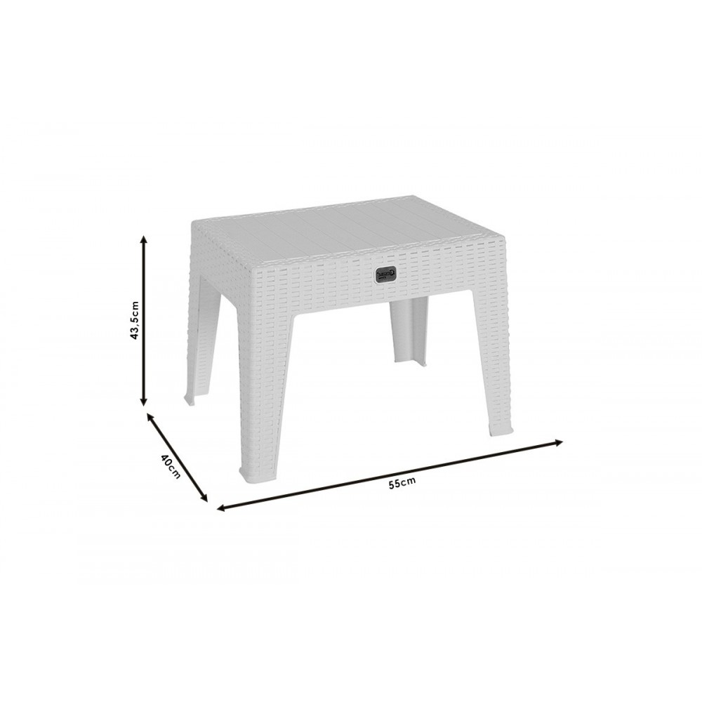 Τραπέζι "COSMIC" από PP σε χρώμα ανθρακί 55x40x43.5