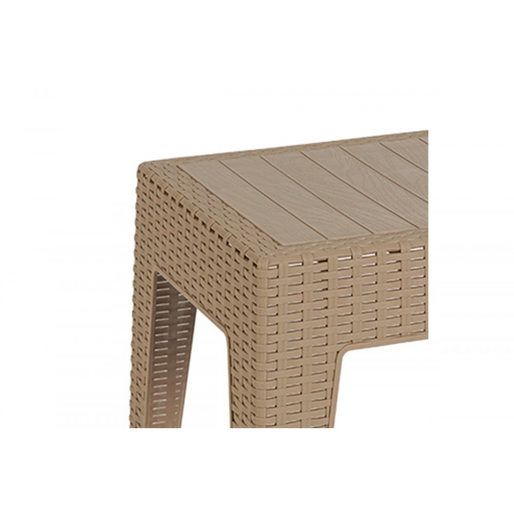 Τραπέζι "COSMIC" από PP σε χρώμα καπουτσίνο 55x40x43.5