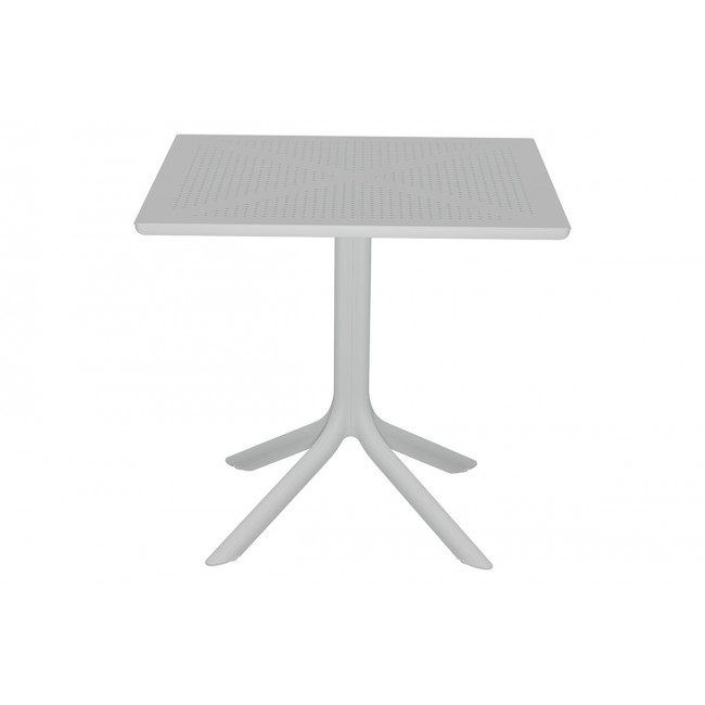 Τραπέζι "GROOVY" από PP σε χρώμα λευκό 80x80x74.5
