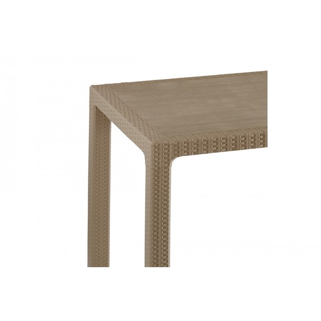 Τραπέζι εξωτερικού χώρου "EXPLORE" από PP σε καπουτσίνο χρώμα 150x90x73.5