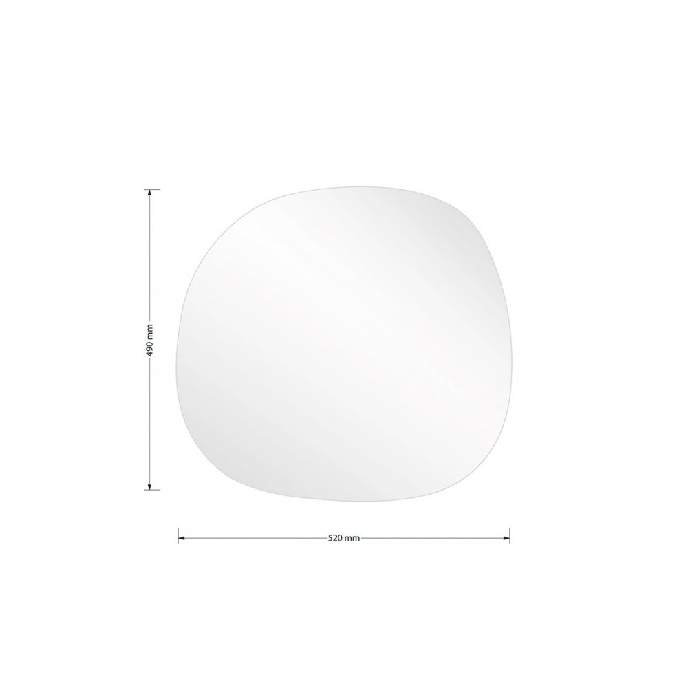 Καθρέπτης "FRAMELESS 1" σε μαύρο χρώμα 49x1.2x52