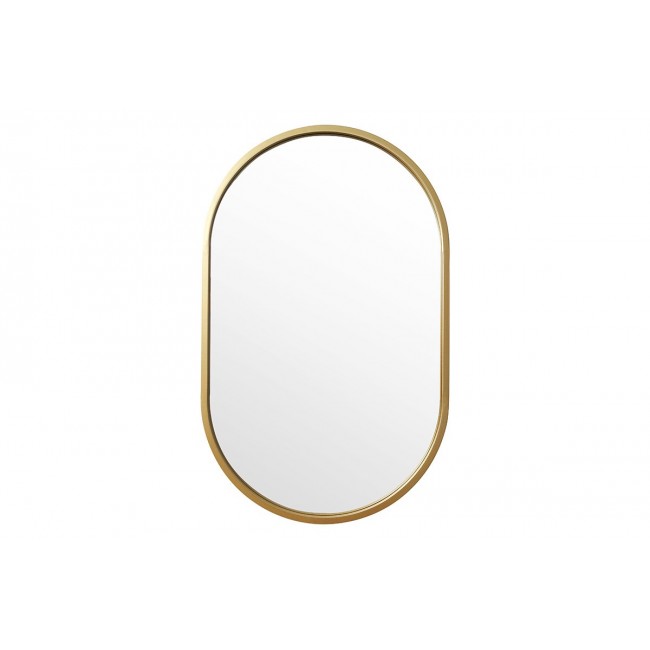 Καθρέπτης "ELLIPSE" από μέταλλο σε χρώμα χρυσό 50x2x80