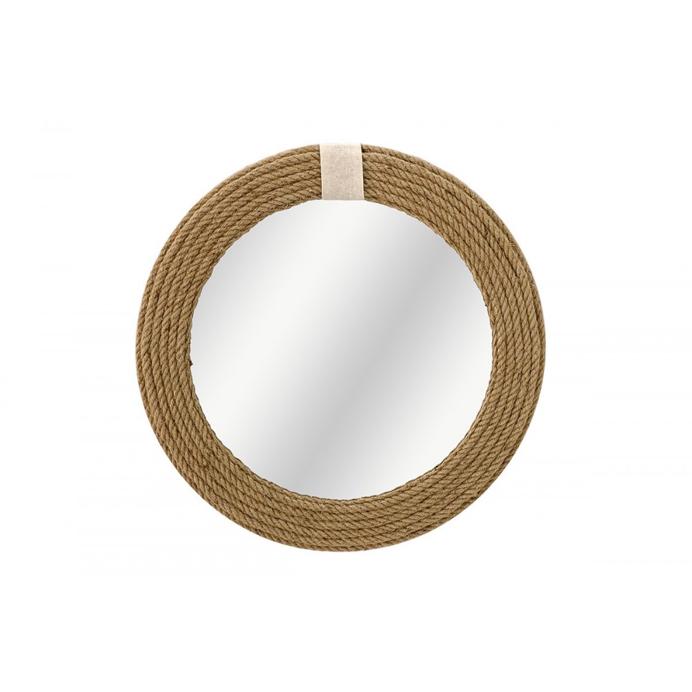 Καθρέπτης "ROPE" από σχοινί σε χρώμα φυσικό 60x2x60