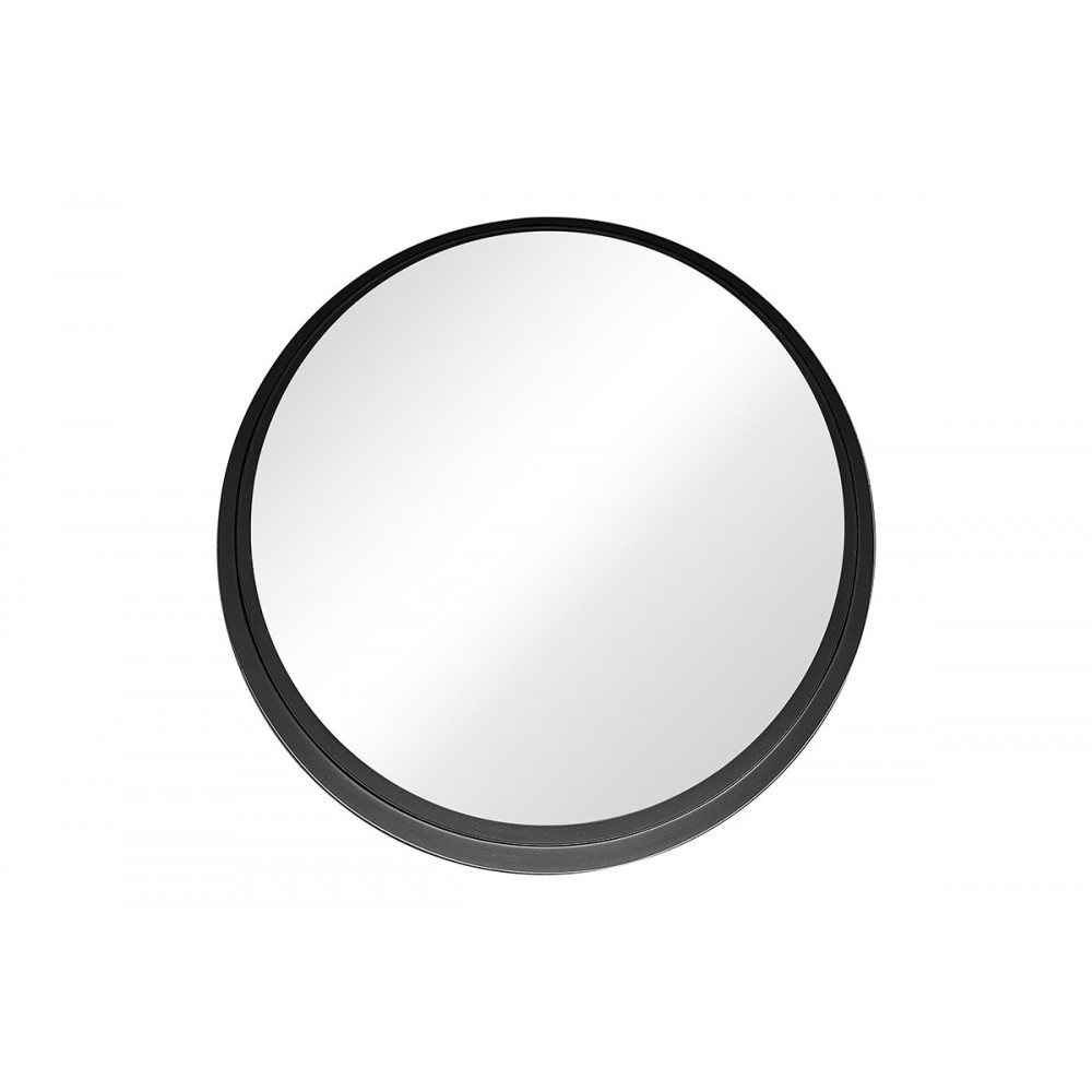 Καθρέπτης "ROUND 3" από μέταλλο σε χρώμα μαύρο Φ50