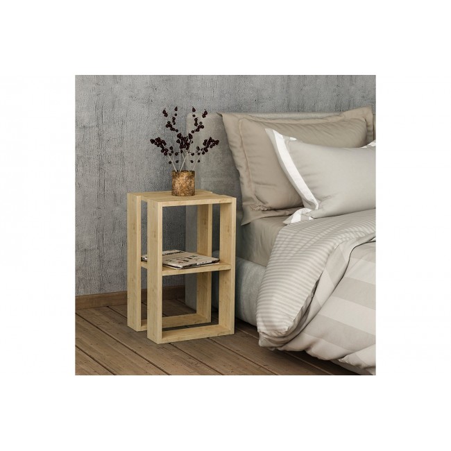 Κομοδίνο "PASSION" σε χρώμα δρυς 34x30x55