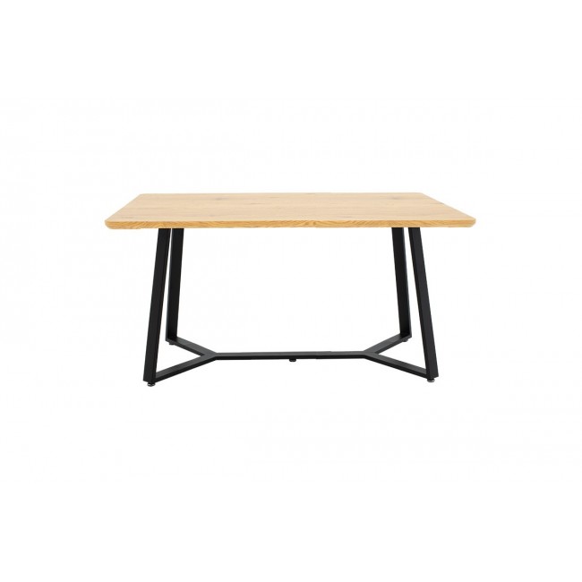 Τραπέζι "GEMMA" σε χρώμα φυσικό/μαύρο 140x80x75