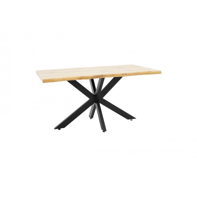 Τραπέζι "GILMAN" σε χρώμα σονόμα/μαύρο 150x90x75