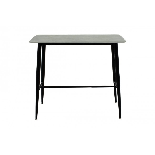 Τραπέζι μπαρ "HARRIET" σε χρώμα ανθρακί cement-μαύρο 120x60x105