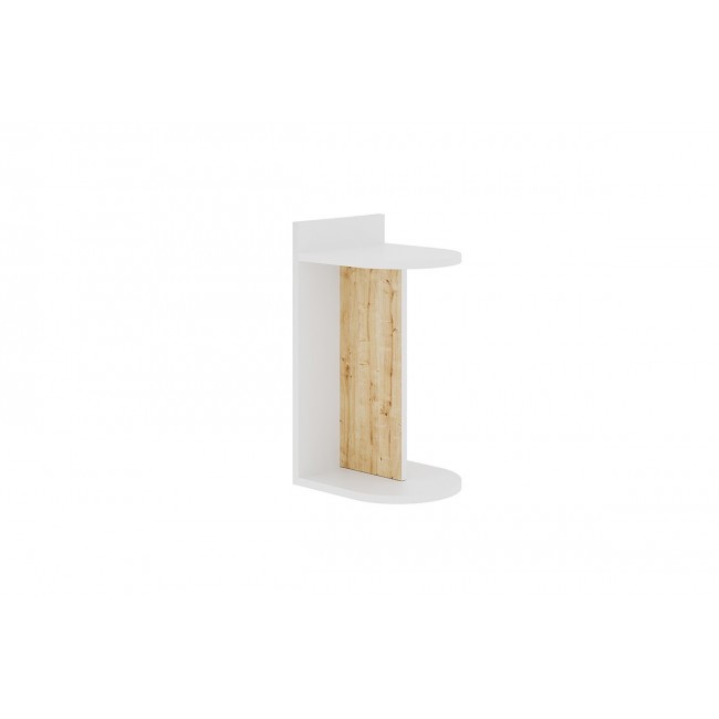 Τραπέζι βοηθητικό "LIBRA" σε χρώμα λευκό/φυσικό 30x34x60