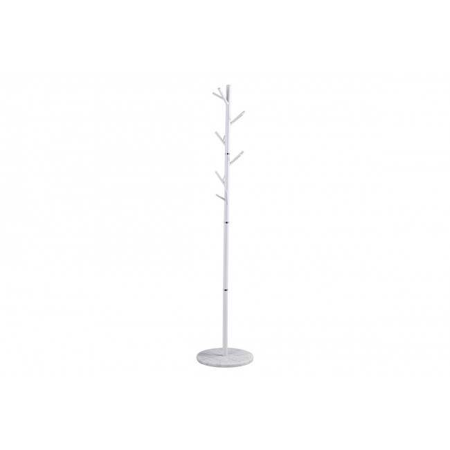 Καλόγερος "MARIETTA" από μέταλλο σε χρώμα λευκό Φ37x177