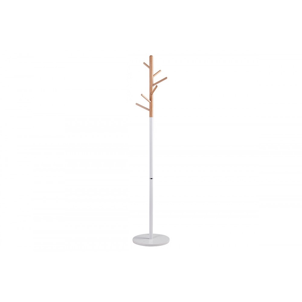 Καλόγερος "MARIANNA" από μέταλλο σε χρώμα λευκό/φυσικό Φ37x169