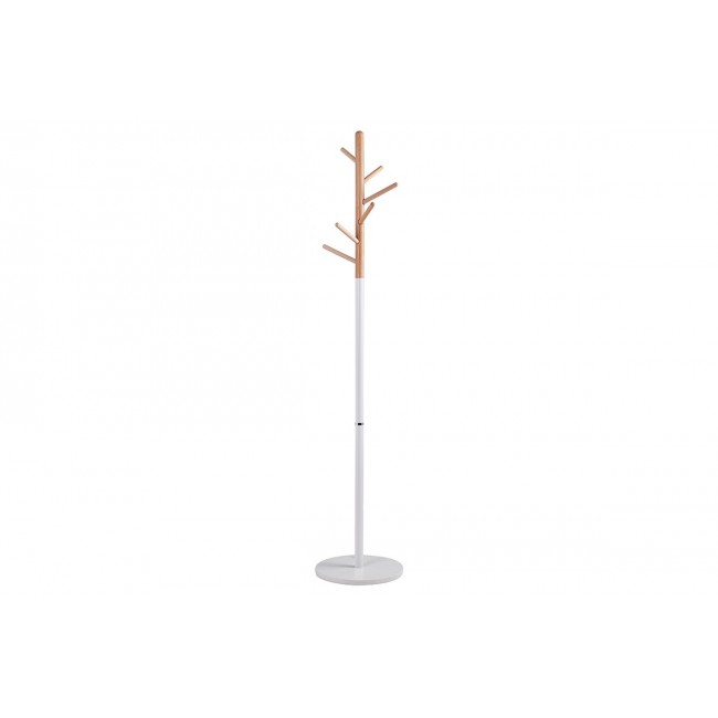 Καλόγερος "MARIANNA" από μέταλλο σε χρώμα λευκό/φυσικό Φ37x169