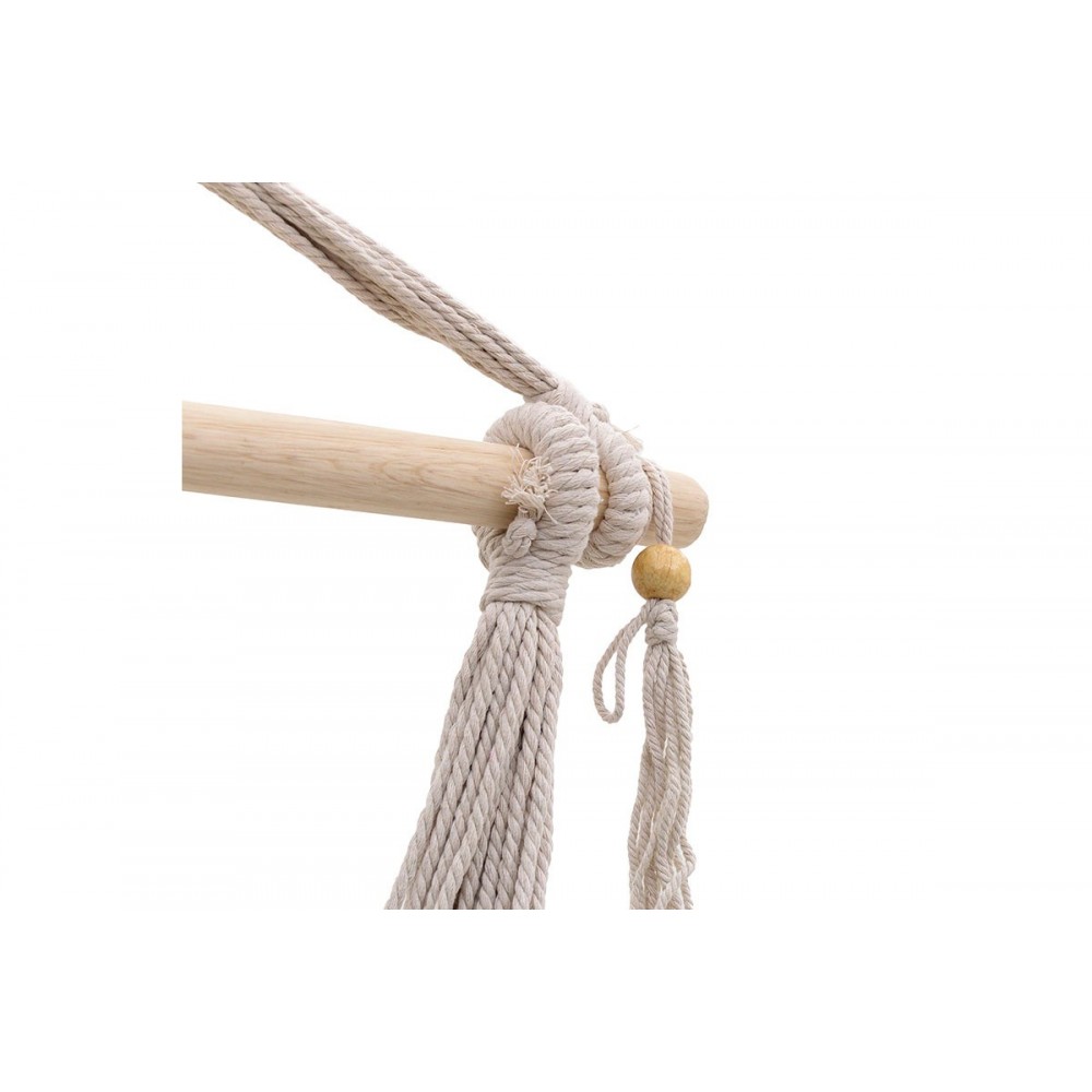 Κούνια-αιώρα "AMBITION" από ύφασμα σε χρώμα μπεζ 100x80x130