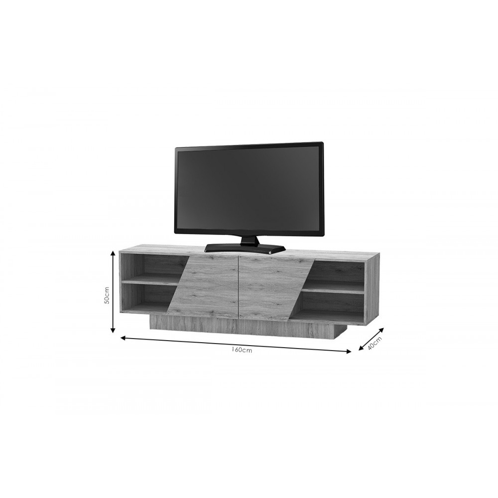 'Επιπλο τηλεόρασης "STEVIE" σε χρώμα σονόμα 160x40x50