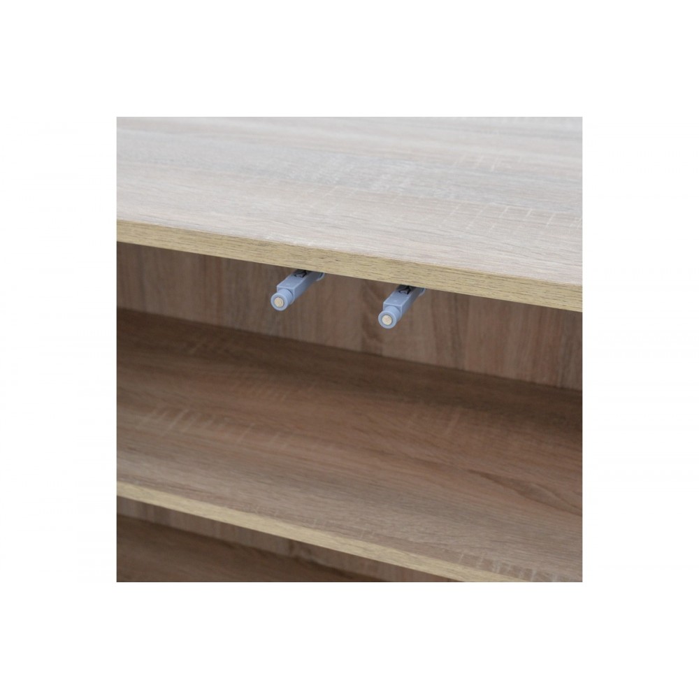 Μπουφές "BILLIE" σε χρώμα σονόμα/γκρι 149x40x77