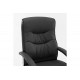 Πολυθρόνα διευθυντή "PRIMROSE" σε μαύρο χρώμα 65x74x110/120
