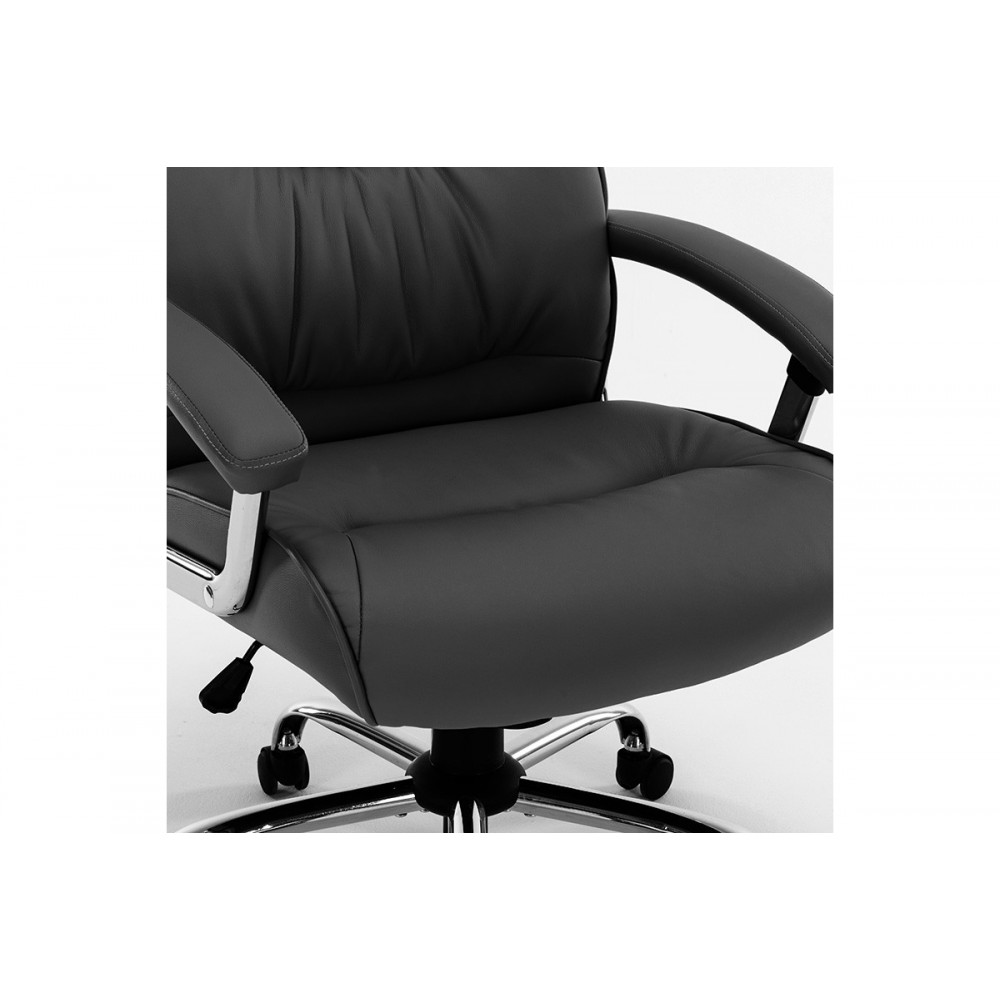 Πολυθρόνα διευθυντή "PRIMROSE" σε μαύρο χρώμα 65x74x110/120
