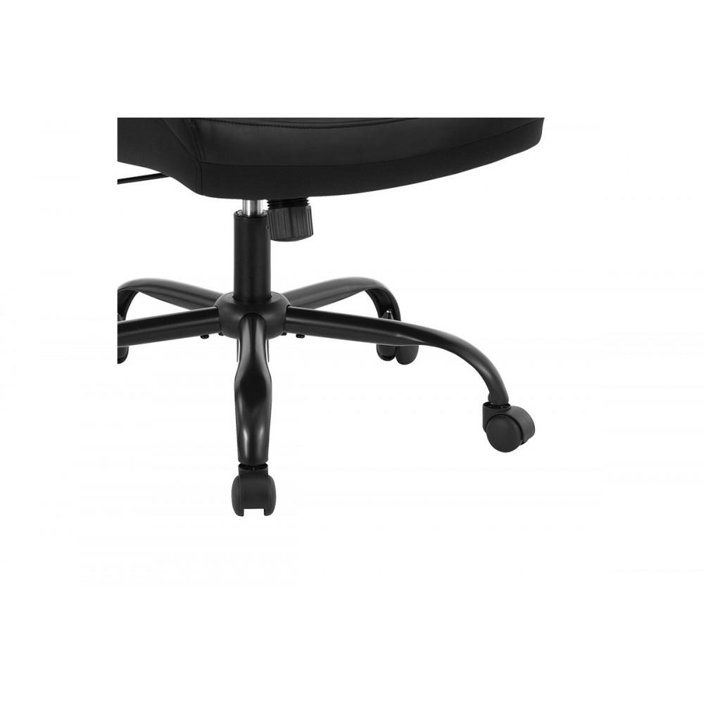 Πολυθρόνα διευθυντή "STELLAR" από PVC σε χρώμα μαύρο 70x77x110/119