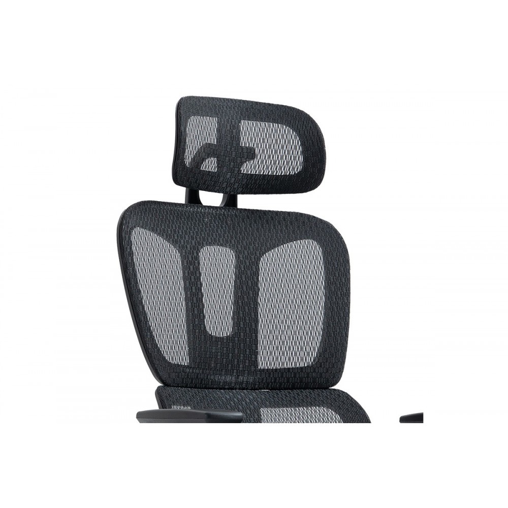 Πολυθρόνα διευθυντή "VERDANT" από ύφασμα/μέταλλο σε χρώμα μαύρο 62x67x116/124