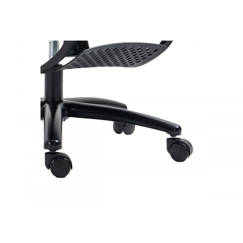 Πολυθρόνα διευθυντή "VERDANT" από ύφασμα/μέταλλο σε χρώμα μαύρο 62x67x116/124