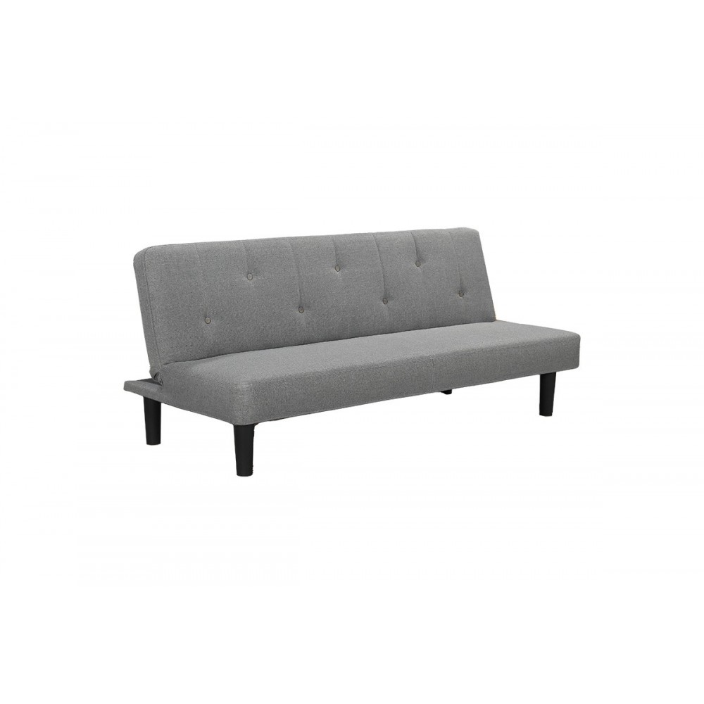 Καναπές-κρεβάτι "BREATHE" διθέσιος από ύφασμα σε χρώμα γκρι 167x77x73