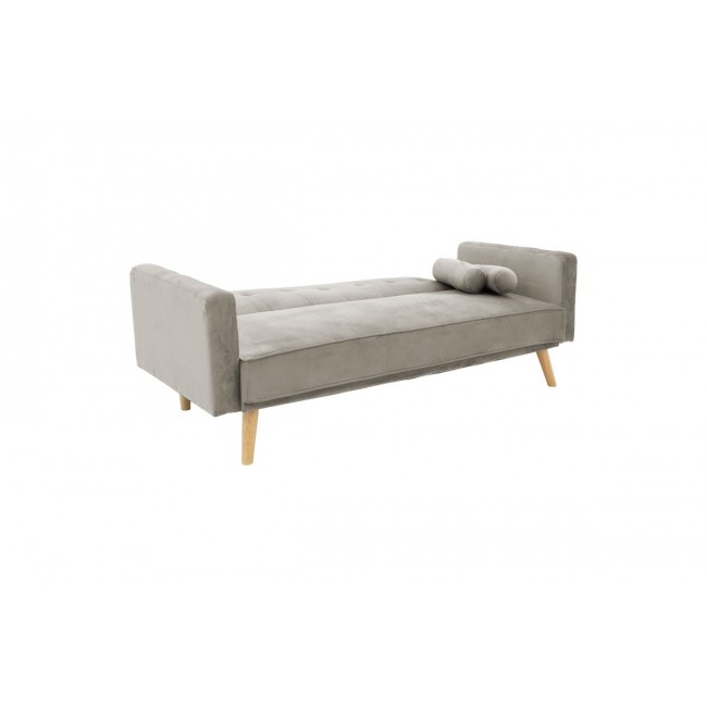 Καναπές-κρεβάτι ''SUCCESS'' από ύφαμα βελούδο σε χρώμα γκρι 190x80x84